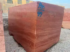 Персидский красный травертин Блок 4